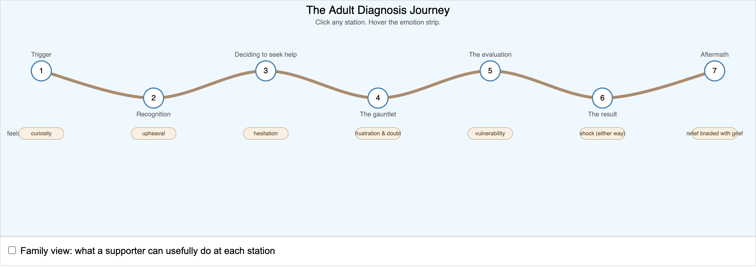 The Adult Diagnosis Journey Map